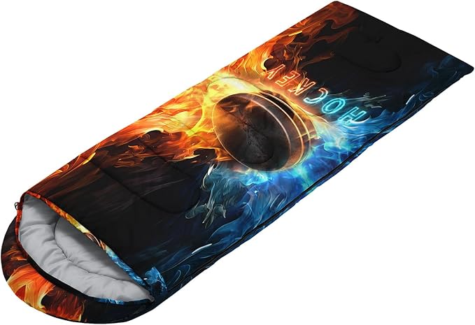 HOSIMA Dear Hunting Pattern Cold Weather Sleeping Bags for Adults,Black Light Weight Sleeping Bags for Kids Adults,WaterProof Sleeping Bags for Outdoors Hiking.