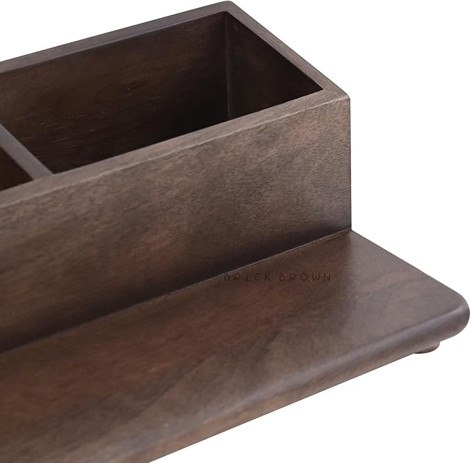 Chic Organizer Makeup & Accessory Desk Organizer for Dressing Tables, Bathrooms, and Kitchens,Table Counter Top Multi-Function Case Holder for Home, Office Bedroom Greywash