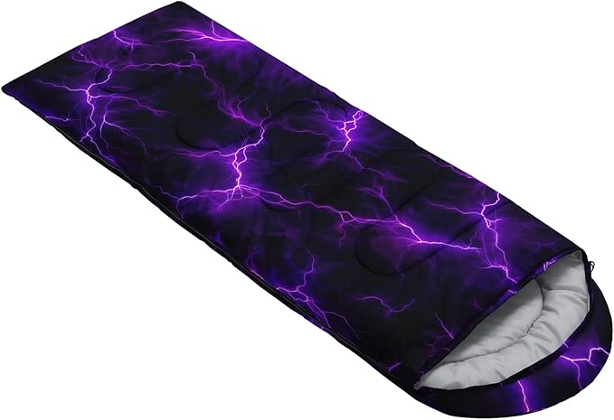 QOOMO Camping Sleeping Bags,3 Season Warm & Cool Weather,Lightweight,Waterproof Sleeping Bags for Adults & Kids,Traveling,and Outdoors,Camping Gear Equipment