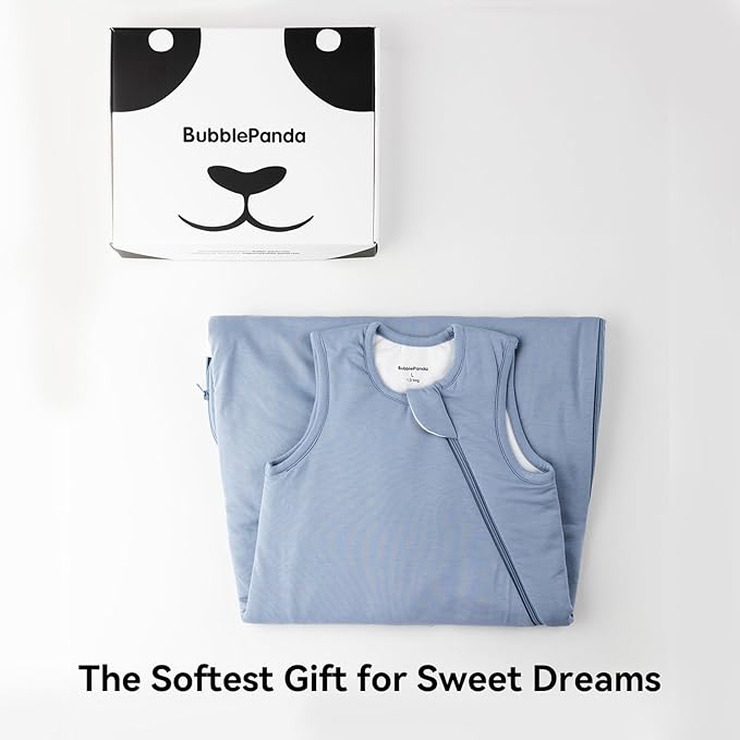 BubblePanda Rayon Made from Bamboo Sleep Sack 18-24 Months 1.0 Tog Soft Toddler Sleeping Sack 2t for Babies 2-Way Zipper Baby Wearable Blanket