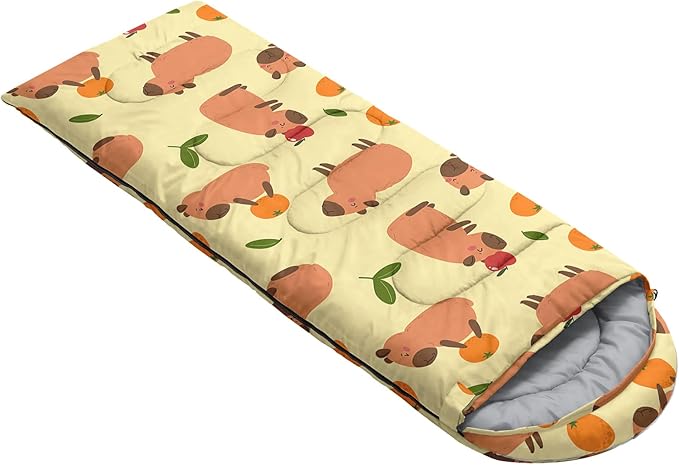 QOOMO Camping Sleeping Bags,3 Season Warm & Cool Weather,Lightweight,Waterproof Sleeping Bags for Adults & Kids,Traveling,and Outdoors,Camping Gear Equipment