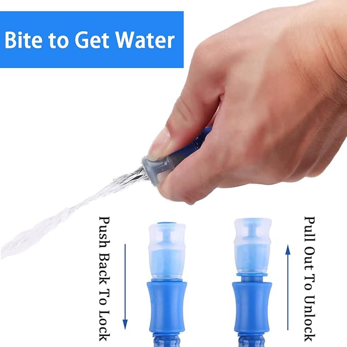 Hydration Bladder 1.5L-2L-3L,Leak Proof Water Reservoir, BPA Free Military Water Storage Bladder Bag Hydration Pack Replacement Easy Clean for Bicycling Hiking Camping Hunting Running