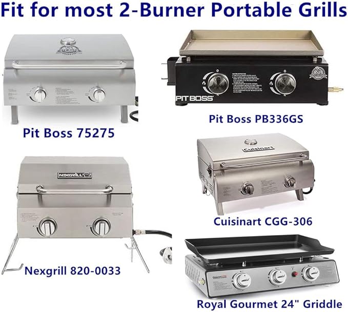 Heavy Duty 24 Inch Grill Cover Compatible with Cuisinart CGG-306, Royal Gourmet 24’’ Tabletop Griddle PD1301R/ PD1301S, Ninja OG751, Compatible with Pit Boss 75275 & PB336GS