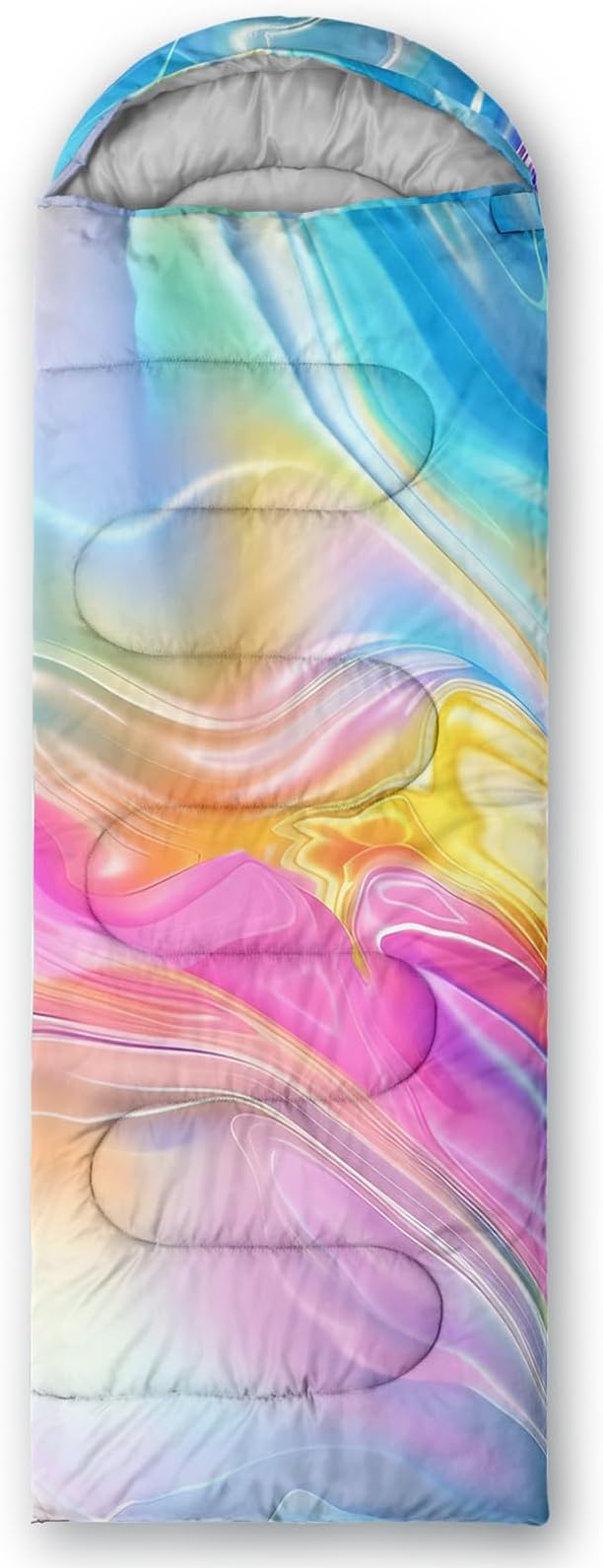 Print sleeping bag,sleeping bags,Outdoor Camping Sleeping Bag，Suitable For Children Boys And Girls Portable,Waterproof,Compact And Lightweight,Great For Outdoor Camping,Backpacking And Hiking