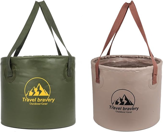 Durable Multifunctional Portable Folding Bucket Water Supplies for Outdoor Garden Camping Fishing Car Wash Space Saving (20l-20L, Grey)