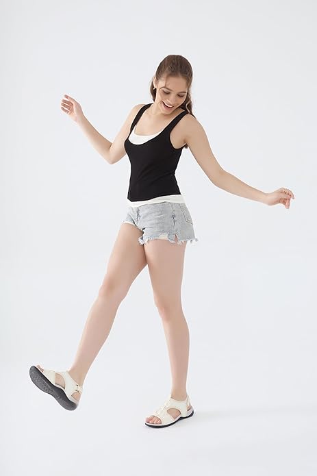 UBFEN Womens Hiking Sandals Comfortable Walking Sandals Summer Sport Breathable Arch Support