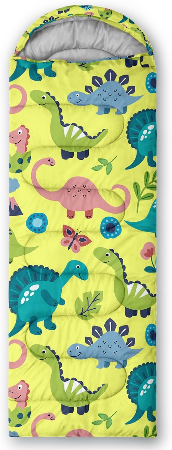 Sleeping Bags for Adults and Kids Backpacking Camping Sleeping Bags for Girls and Boys Lightweight Waterproof Cold/Warm Sleeping Bag for Season Camping Essentials Outdoor Travel with Compression Bags