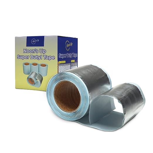 NOON'S UP Super Butyl Tape 16 ft x 4 in x 1mm (1 Pack) - Waterproof Sealing Tape | Leak Repair Weather Proof | Outdoor Waterproof Tape for Leaks | Water Sealant, Pipe