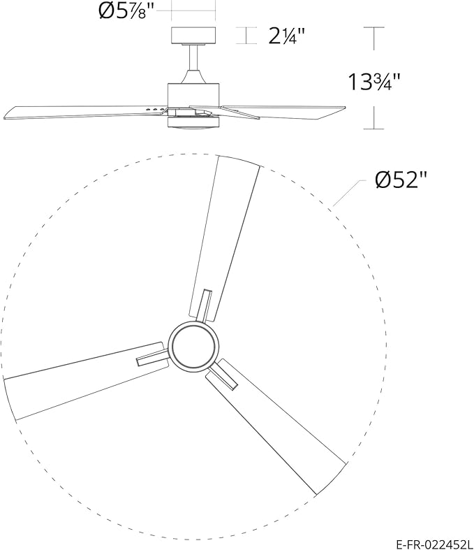 Bali Smart 3-Blade 52in Ceiling Fan 2700K-6000K CCT Selectable LED Light Kit with Remote Control and Black Hardware with Reversible Blades in Weathered Wood or Black Works With iOS or Android App