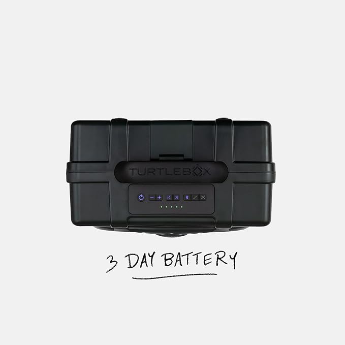 Turtlebox Original Gen 3: Portable Outdoor Bluetooth Speaker – Ultra-Loud (120dB), Waterproof (IP67), Rugged, Impact-Resistant, 3-Day Battery | Party Mode: Unlimited Pairing for Stereo Sound, Green