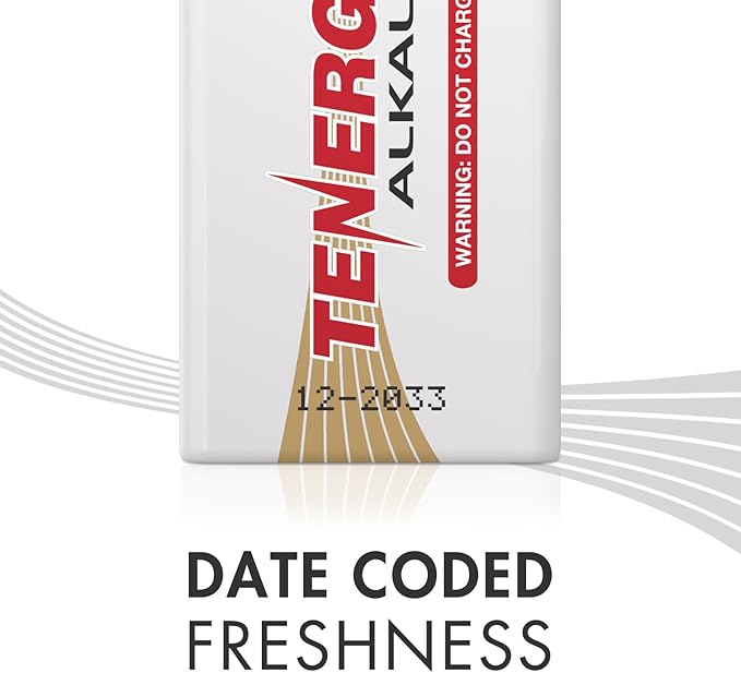 Tenergy Alkaline Batteries & Storage Case, 48xAAs, 48xAAAs, 8xC Size, 8xD Size, 8 Pack 9V Size Batteries, and Battery Organizer Case