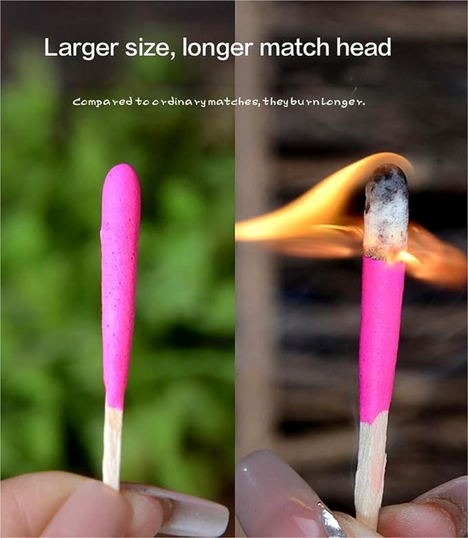 Waterproof Matches Survival Set, 20 Pieces/Barrel Outdoor Stormproof Match Kit with Case,Camping Emergencys Fire Starters