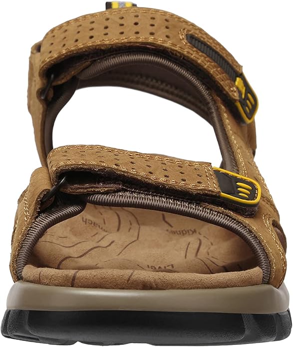 CAMEL CROWN Men's Leather Sandals for Hiking Walking Beach Treads Water Athletic Outdoor with Premium Air Cushion | Waterproof