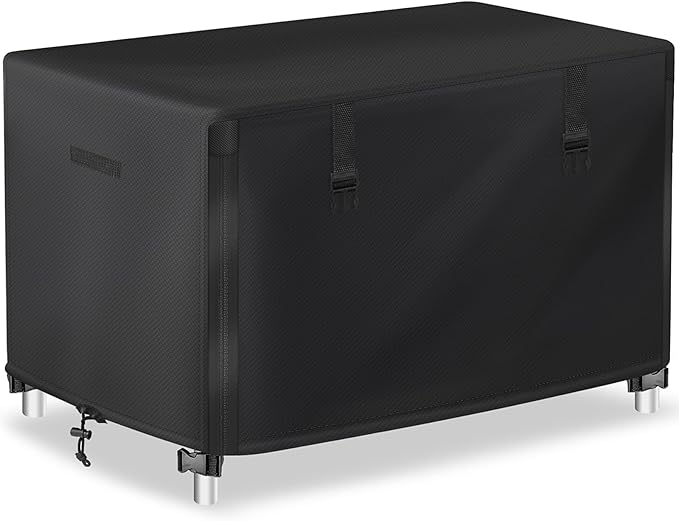 Outdoor Prep Table Cover With Split Zipper - Waterproof Stainless Steel Metal - Dining and Grill Cart Protection - 72"L x 29"W x 44"H