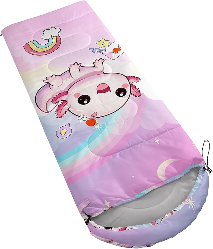 QOOMO Camping Sleeping Bags,3 Season Warm & Cool Weather,Lightweight,Waterproof Sleeping Bags for Adults & Kids,Traveling,and Outdoors,Camping Gear Equipment