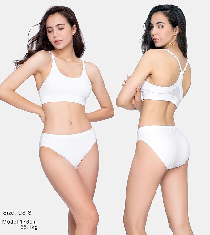 LAPASA Women's Quick Dry Travel Underwear Mesh Hiking Bikinis Activewear Stay Fresh Panties 5 Pack Terraversal L84