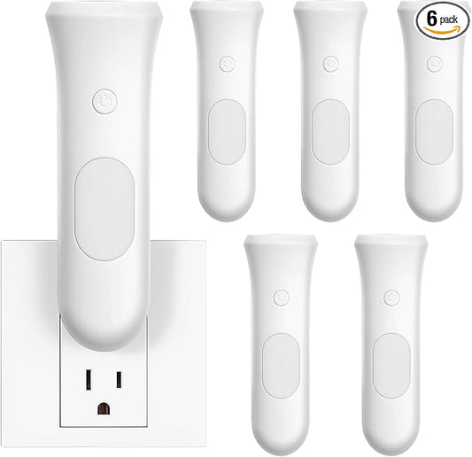 4 in 1 Emergency Lights for Home Power Failure, 6 Pcs Rechargeable LED Flashlight Plug in Wall, Automatic Turn-On Power Outage Night Light Flashlight for Hurricane Preparedness Items