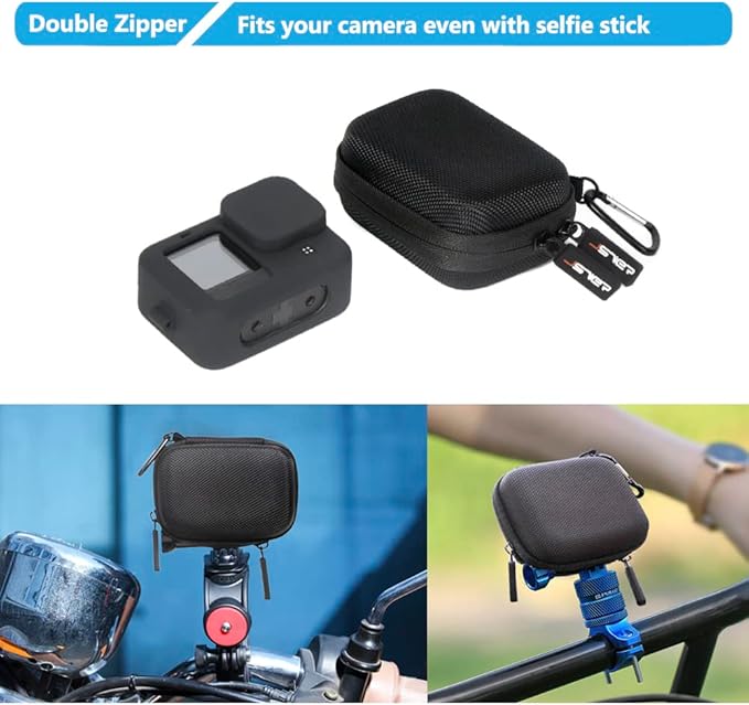 JSVER Carrying Case for GoPro Hero 13 Hard Travel Storage Case for Hero 13/12/11/10/9/8/7/6/5/4/3, DJI Osmo Action 5 Pro/4/3, AKASO Brave 8/EK7000/EK7000 Pro, Insta360 Ace/Ace Pro, Apexcam