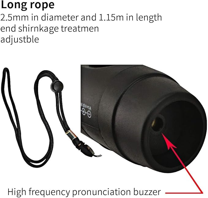 ZHT Electronic Whistles for Referees with USB Charging, 3 Tone High Volume Emergency Whistle for Referee Coaches Teacher, Outdoor Camping Hiking Boating Safety Whistles with Lanyard