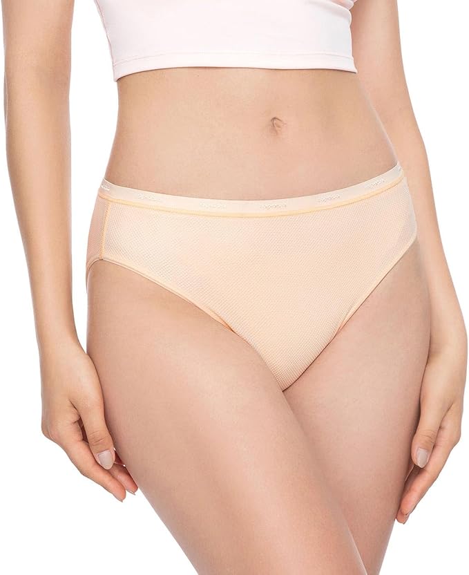 LAPASA Women's Quick Dry Travel Underwear Mesh Hiking Bikinis Activewear Stay Fresh Panties 5 Pack Terraversal L84