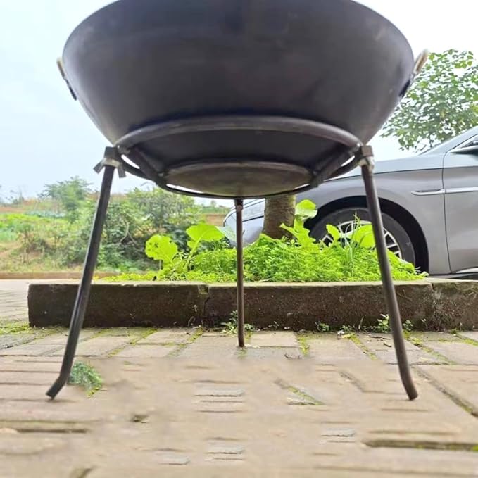 Campfire Tripod,Camping Pans Open Fire Tripod Campfire Camping Backyards Patios Pot Stand Camping Tripod for Cooking