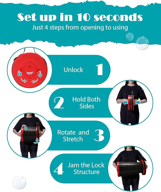 18-inch Heavy Duty Collapsible Stool - 800 lbs Capacity, 2.6 lbs Lightweight Portable Folding Stool for Camping, Travel, Music Festivals and Other Outdoor Events