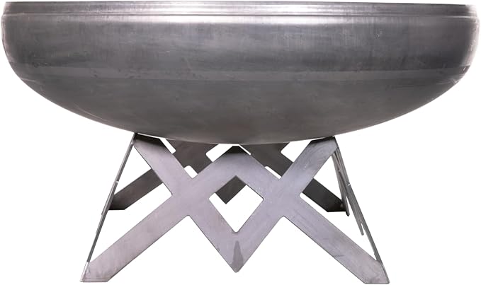 Liberty Fire Pit – Ohio Flame Wood Burning Outdoor Fire Pit - 36" Diameter with Angled Base (Made in USA)