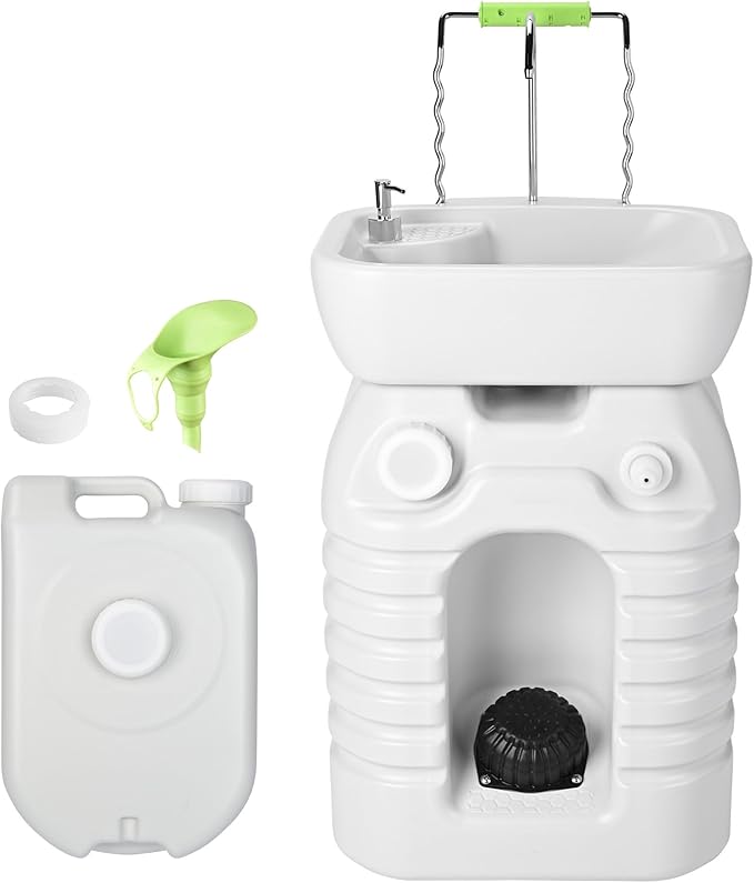 Yescom 45L Hand Wash Station Portable Wash Sink for RV Travel Outdoors