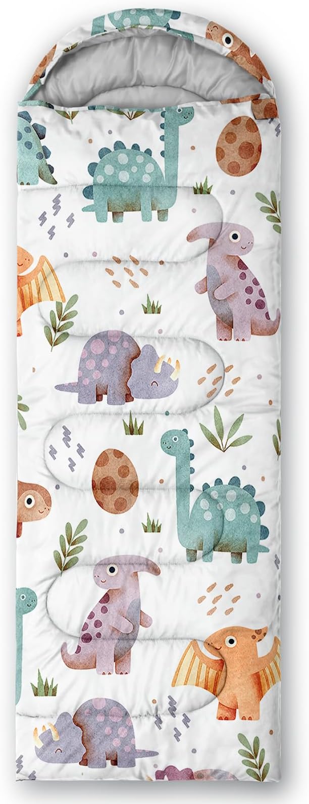 AILONEN Blue Glowing Basketball Sleeping Bag for Kids Boys,Warm and Cool Weather,Lightweight,Waterproof Backpacking,City Theme Ball Sports Sleeping Bag for Camping