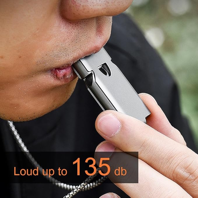 Whistle Emergency Whistles Keychain Rape Whistle Stainless Steel High Decibel Whistles … …