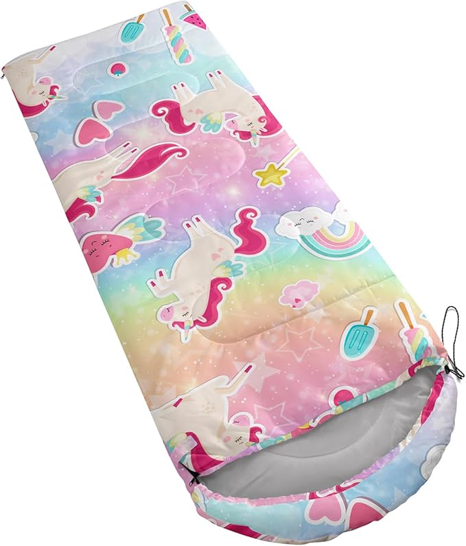 Sleeping Bags for Adults Kids,Backpacking Camping Sleeping Bag for Girls Boys Lightweight Waterproof Cold/Warm Weather Sleeping Bag for All Season