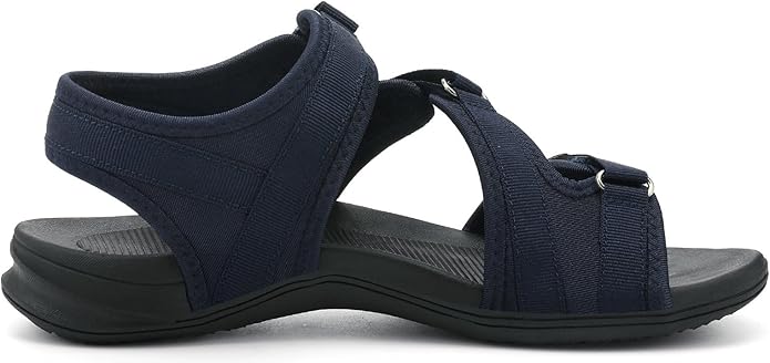 UBFEN Womens Hiking Comfortable Sport Walking Sandals Outdoor Athletic Water Sandals with Three Adjustable Straps