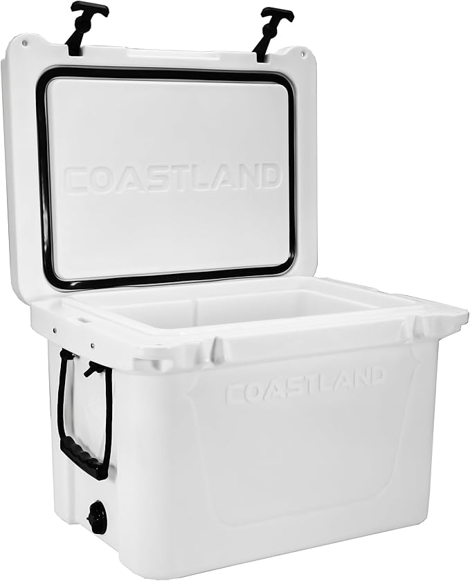 Coastland Delta Series Rotomolded Coolers, Premium Everyday Use Insulated Cooler, Ideal Portable Ice Chest Available in Multiple Capacities & Colors