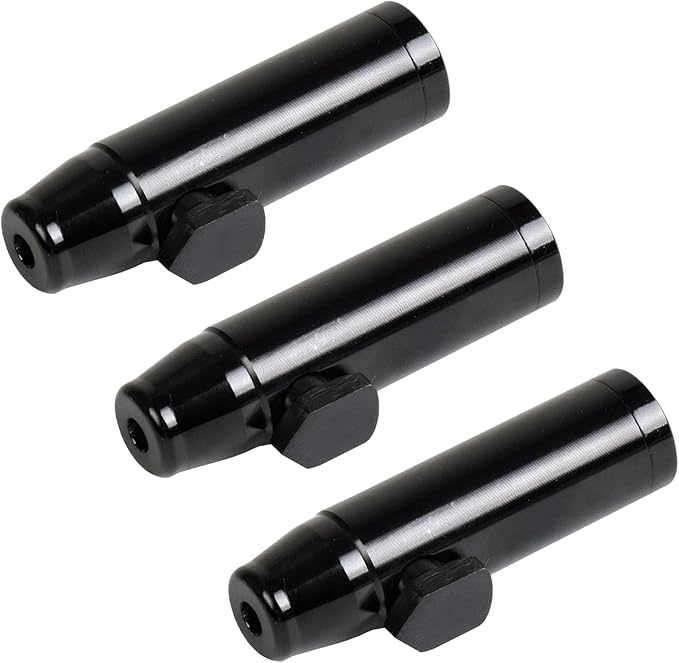 3 Pack Metal Spice Dispenser, Portable Mini Leakproof Food Shaker, Waterproof outdoor Pepper Camping Spice Black Container,Salt Shaker for Travel Cooking Various Seasoning Needs