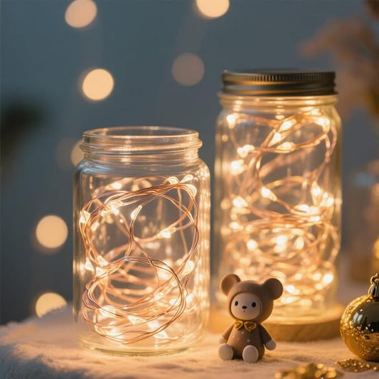 USB Fairy Lights 2 Pack,100 LED Plug in String Lights with 8 Modes for Indoor and Outdoor,Bedroom Decor,Wedding Party Christmas Valentine's Day Wreath DIY Decoration,Warm White
