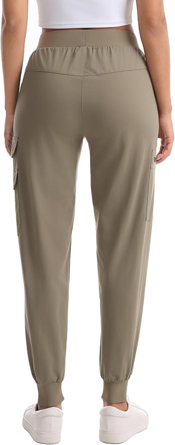 Women's Hiking Pants with Pockets - Travel Lounge Outdoor Quick Drying Lightweight Water Resistant Joggers