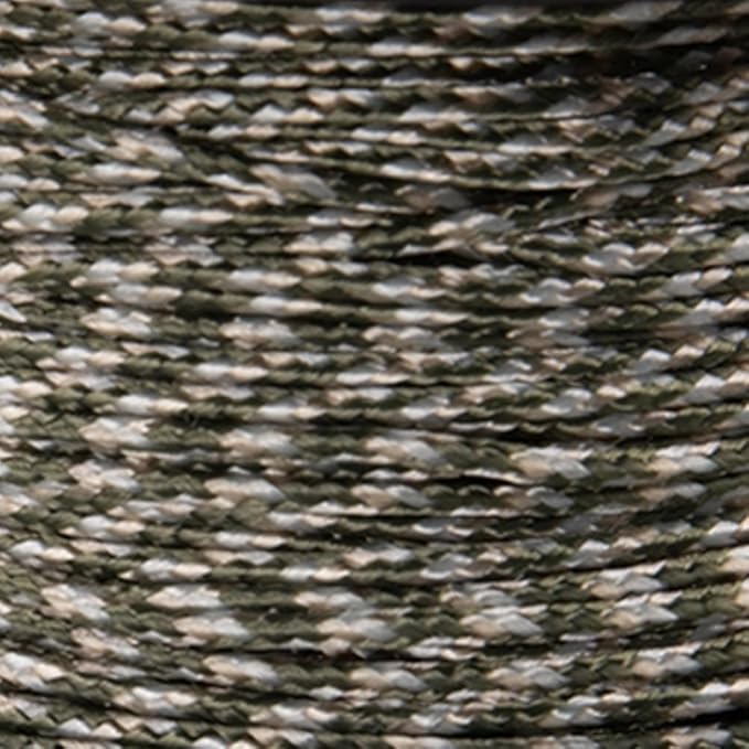 Paracord Planet Micro Paracord – Thin Braided Cord for Crafting, Fishing, and DIY Projects in 125 ft Spools – ACU Digital Foliage