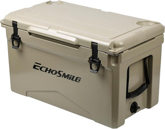 EchoSmile 25/30/35/40/60/75 Quart Rotomolded Cooler, Built to Stand up to The Rigors of The Journey