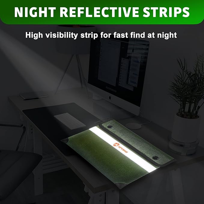 Upgraded 5200°F Fireproof Document Bag - Heat Insulated, Fireproof Safe Pouch with Zipper, 8 Layers of Functional Materials, Fireproof Money Bag for Cash/Documents/Valuables, Water Resistant Fire Bag