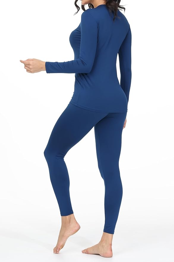 Thermal Underwear for Women Long Johns Base Layer Lounge Pajamas Top Bottom Sets Cold Weather Winter