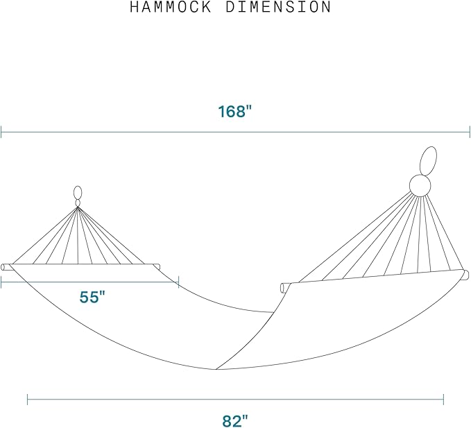 Fab Habitat Ombre Recycled Polyester Hammock - Big Sur - Sunset - Indoor/Outdoor, Quick Dry, 2 Person 460 lbs Capacity - Patio, Poolside, Backyard, Garden, Beach, Balcony - 12-14 ft Adjustable