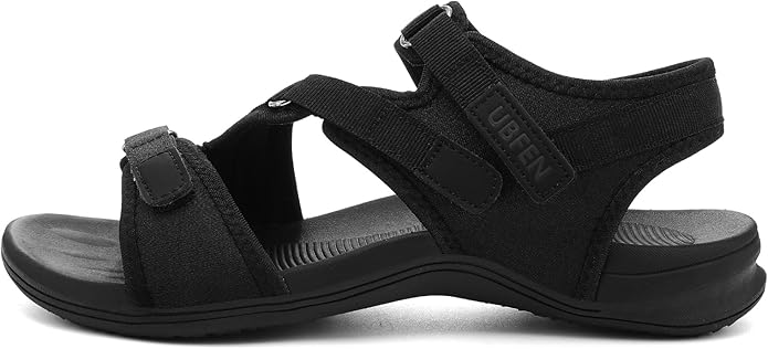 UBFEN Womens Hiking Comfortable Sport Walking Sandals Outdoor Athletic Water Sandals with Three Adjustable Straps