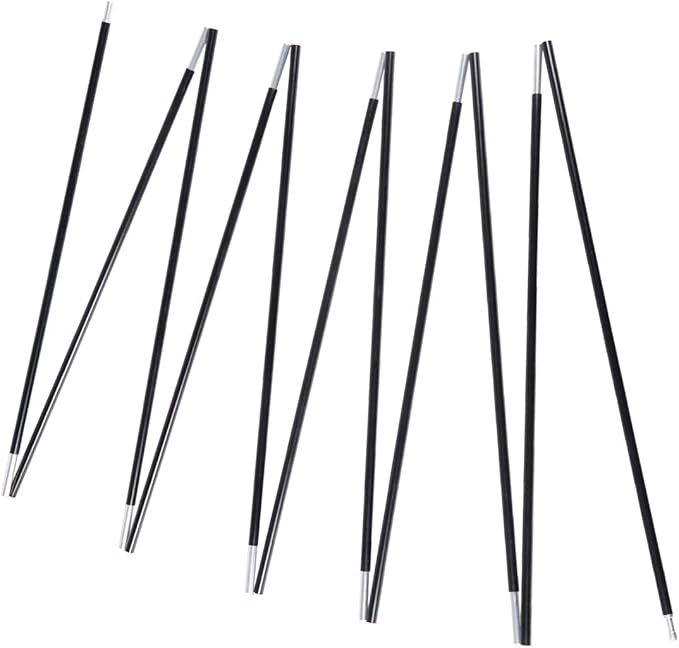 Aluminum Tent Poles Replacement, Fits Both Female and Male Ends, Lightweight Tent Pole Repair Kit, 7001 Aluminum Alloy T6 Heated