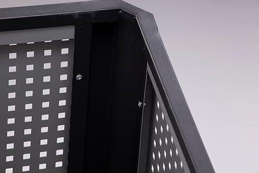 Safco Evos Steel Trash Can, 15 Gallons, Indoor and Outdoor Use, Commercial Garbage Can with Plastic Liner