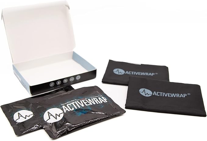 ActiveWrap - Ice Pack for Injuries Reusable Gel Packs, Hot Cold Packs First Aid, Pain Management, Injury Recovery, Ice Compress with Individual Pack Covers, Elbow, Medium, 6 x 9 inches