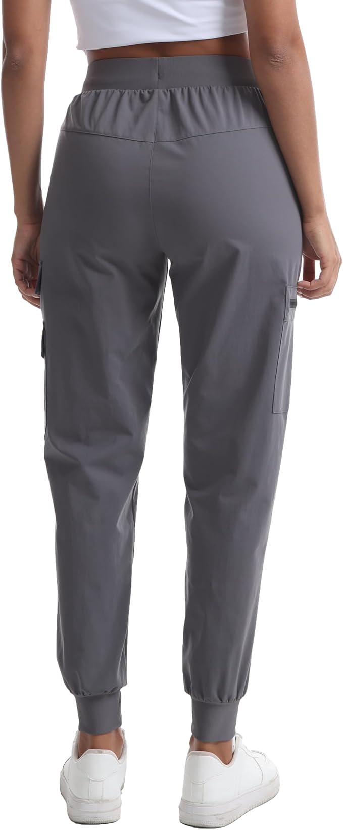 Women's Lightweight Hiking Joggers with Pockets - Water Resistant Cargo Pants for Outdoor Workouts Camping