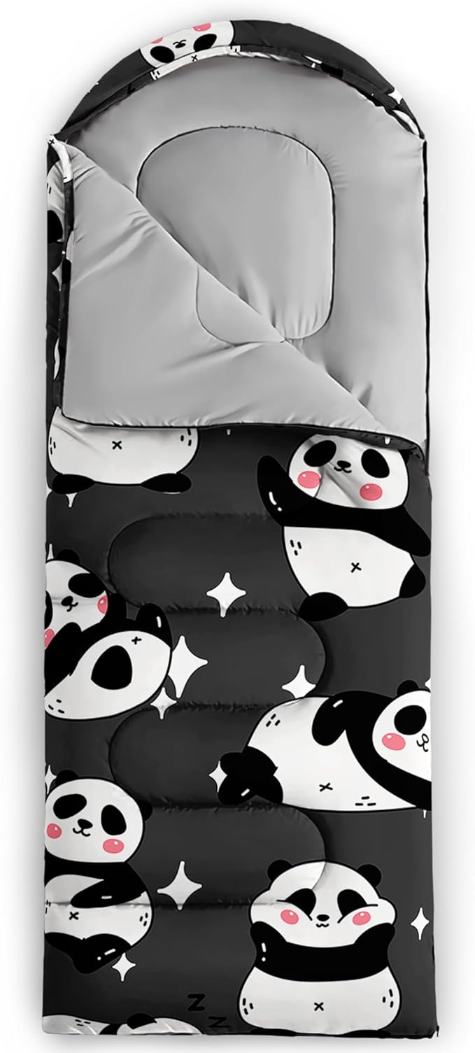 QOOMO Camping Sleeping Bags,3 Season Warm & Cool Weather,Lightweight,Waterproof Sleeping Bags for Adults & Kids,Traveling,and Outdoors,Camping Gear Equipment