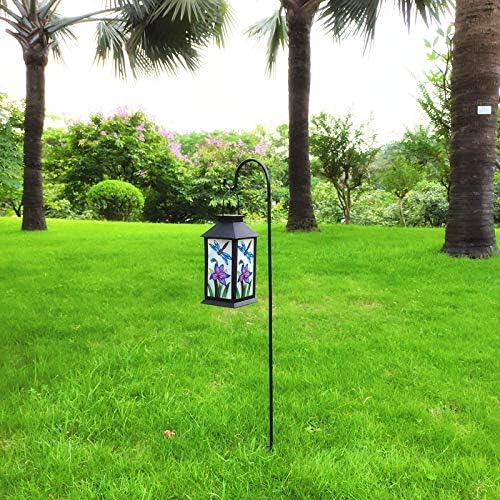 2 Pack Shepherd Hook 48 inch 1/2 inch Thick Use at Weddings, Hanging Solar Lights, Lanterns, Bird Feeders, Metal Hanger Hook. (Black, 48 inch) U.S. Patent.