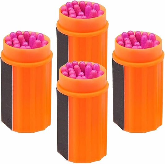 Waterproof Matches Survival Kit,Stormproof Matches with Case,20pcs Stormproof Fire Starter,20 pcs/Barrel Matches,Emergencys Fire Starter Matches for Hiking Camping Outdoor Surviva