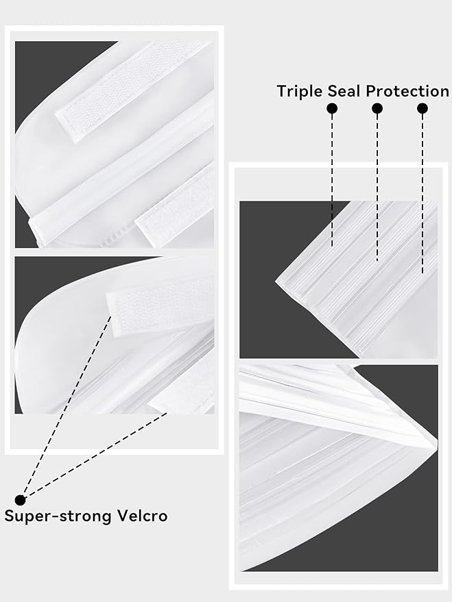 HEETA Waterproof Fanny Pack, Waterproof Pouch Dry Bag 2/3/4 Pack for Phone Passport Purse, Adjustable Waist Strap for Swimming Kayaking Boating Paddle Board Accessories Cruise Beach Camping Essentials